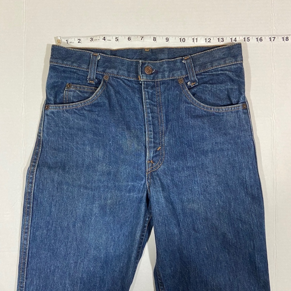 Vtg Levis Big E Blue Label Jeans Straight Leg View 5